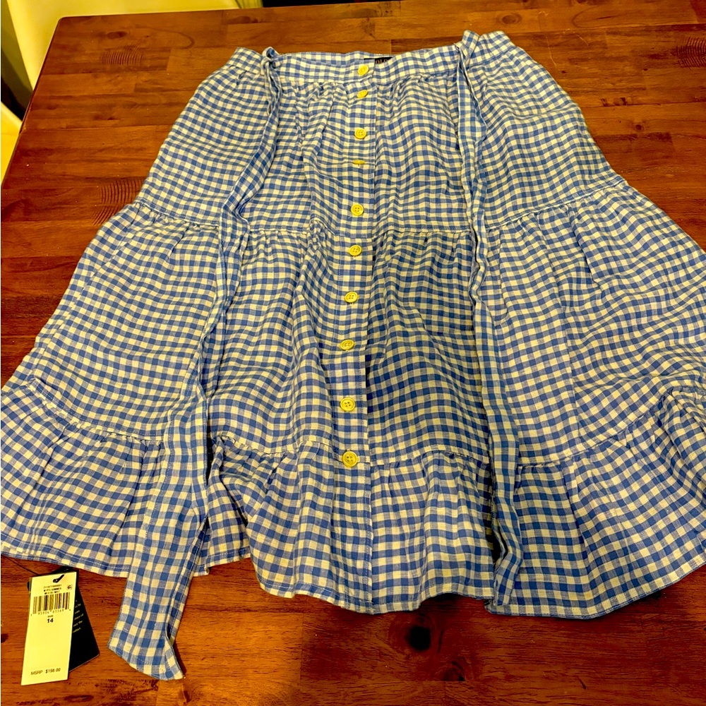 Polo Ralph Lauren Gingham A line skirt